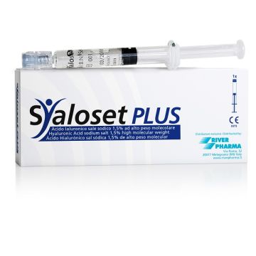 Siringa intra-articolare syaloset plus acido ialuronico sale sodico 1,5% ad alto peso molecolare 4 ml