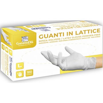Guanti lattice senza polvere small 100 pezzi gammadis
