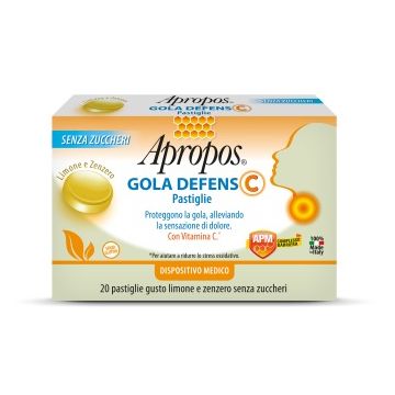 Apropos gola defens c limone/zenzero 20 pastiglie