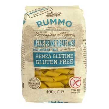 Rummo mezze penne rigate n28 riso integrale e mais 400 g