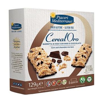 Piaceri mediterranei barretta di riso con mais e cioccolato 129 g
