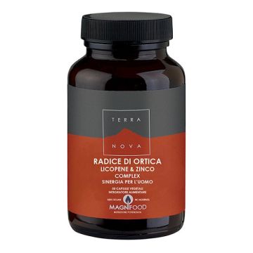 Terranova radice ortica licopene zinco sinergia uomo 50 capsule