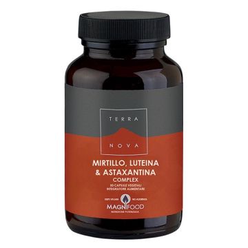 Terranova mirtillo luteina astaxantina sinergia per gli occhi 50 capsule