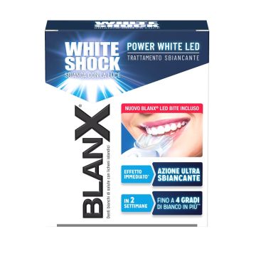 Blanx white shock trattamento sbiancante power white 30 ml + led bite