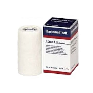 Benda elastica autoadesiva elastomull haft compressione forte 8x400 cm