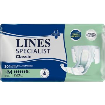 Pannolone a mutanda lines specialist classic super mm 30 pezzi