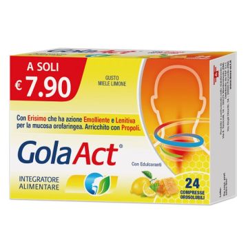 Gola act miele e limone 24 compresse orosolubili con edulcoranti
