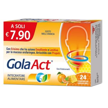 Gola act miele arancia 24 compresse orosolubili