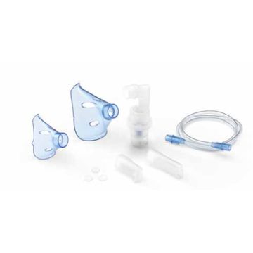 Soffio cube kit accessori ricambio con ampolla boccaglio focella nasale maschera pediatrica adulti tubello filtri ricambio borsa porta accessori