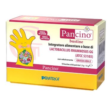 Pancino 10 bustine stick pack da 1,5 g con edulcorante senza glutine senza lattosio