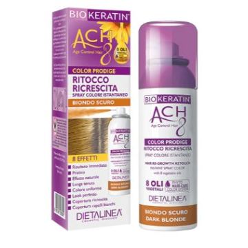 Biokeratin ach8 color prodige ritocco ricrescita biondo scuro 75 ml dietalinea