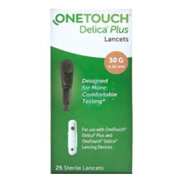 Lancette pungidito onetouch delica plus 25 pezzi confezione retail