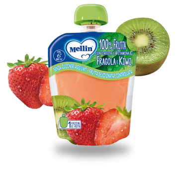 Mellin pouch fragola kiwi 90 g