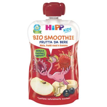 Hipp bio smoothies mela/ban/frutti rossi 120 ml