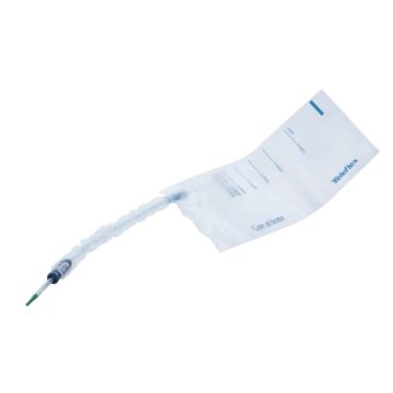 Catetere vescicale autolubrificante liquick x-treme plus rivestimento idrofilo con sacca raccogli urina diametro ch12 lunghezza 43 cm punta ergothan 2 fori sfalsati 30 pezzi