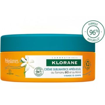 Klorane crema sublimatrice doposole viso e corpo tamanu e monoi 200 ml
