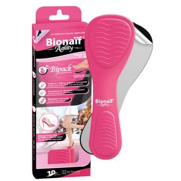 Bionaif agility sottopiede confezione doppia rosa e nero