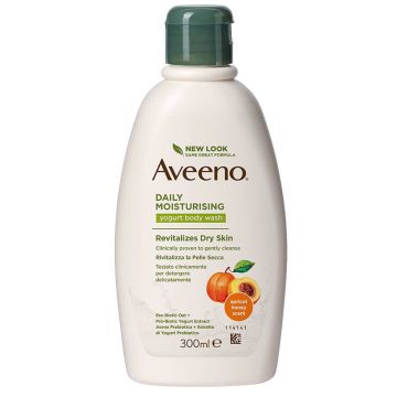 Aveeno bagno doccia yogurt albicocca & miele 300 ml
