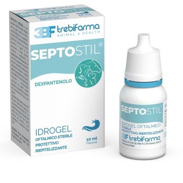 Septostil soluzione oftalmica idratante epitelio protettiva lenitiva lubrificante per cani e gatti 10 ml