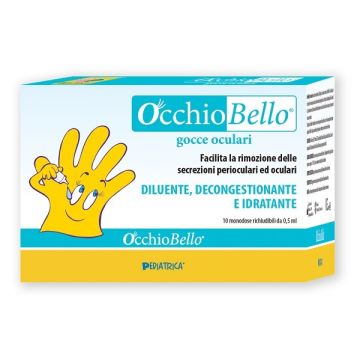 Occhiobello gocce oculari 10 flaconcini monodose richiudibili da 0,5 ml