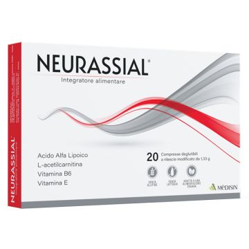 Neurassial 20 compresse 1,33 g senza glutine senza lattosio