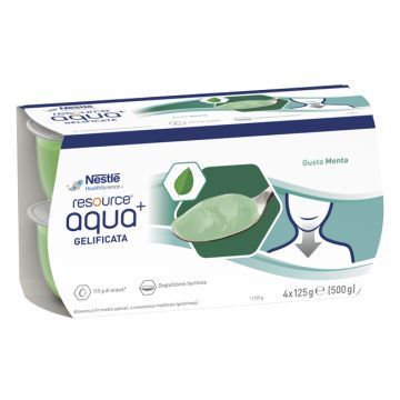 Resource aqua acqua gelificata+mint cup 6 4x125 g