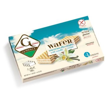 Wafer con crema alla vaniglia 4 porzioni x 45 g