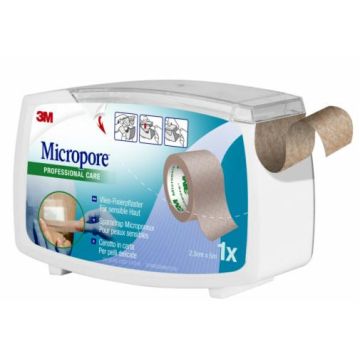 Cerotto in carta micropore surgical tape tan m5x25mm dispenser
