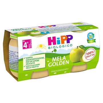 Hipp bio omogeneizzato mela golden 2 x 80 g
