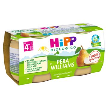 Hipp bio omogeneizzato pera williams 2 x 80 g
