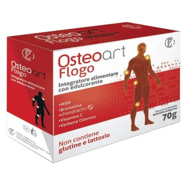 Osteoart flogo 14 bustine con edulcorante senza glutine e lattosio
