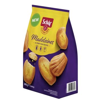 Schar madeleines senza lattosio 8 porzioni da 30 g