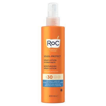 Roc lozione spray solare corpo spf 30 idratante 200 ml