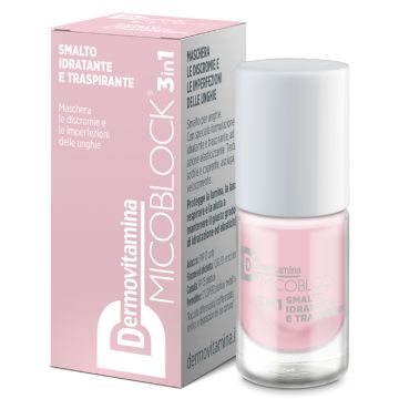 Dermovitamina micoblock 3 in 1 smalto idratante e traspirante rosa chiaro 5 ml