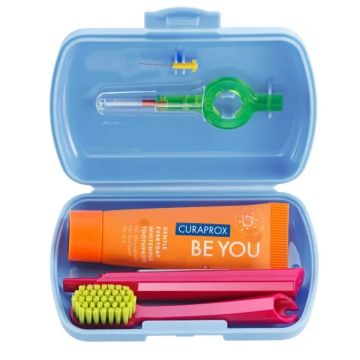 Curaprox travel set blue