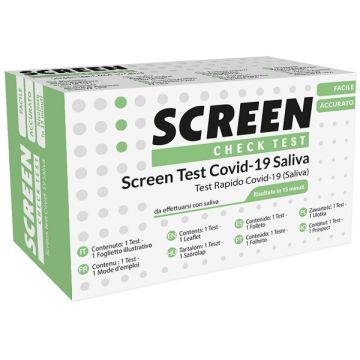 Screen test antigenico rapido autodiagnostico covid-19 sars-cov-2 campioni salivari selftest covid saliva screen
