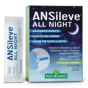 Ansileve all night 21 stick pack orosolubili