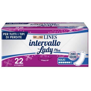 Proteggislip lines intervallo lady plus maxi 22 pezzi