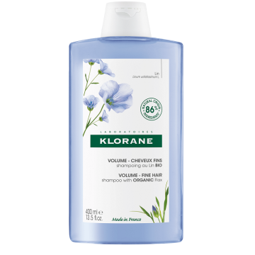 Klorane shampoo volume fine hair con lino 400 ml