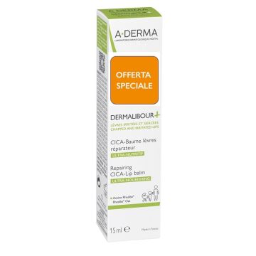 Dermalibour + cica balsamo labbra 15 ml