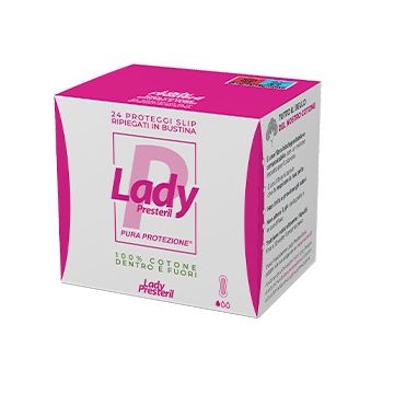 Lady presteril proteggi slip ripiegati biodegradabili 24 pezzi