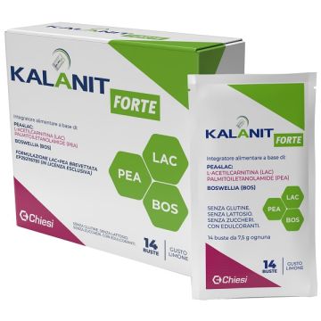 Kalanit forte gusto limone 14 buste senza glutine, senza lattosio, senza zuccheri, con edulcoranti