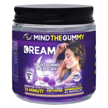 Mind the gummy dream 30 pastiglie gommose gusto mirtillo senza zucchero