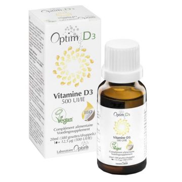 Optim d3 vitamina vegetale 500ui gocce 20 ml