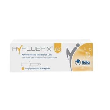Siringa intra-articolare hyalubrix 60 acido ialuronico 1,5% 60 mg 4 ml