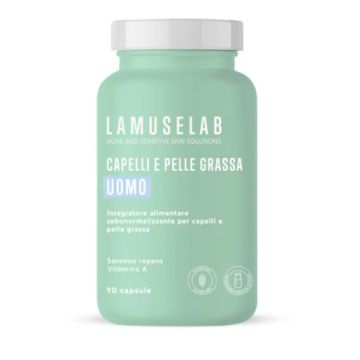 Lamuselab capelli e pelle grassa uomo 90 capsule