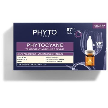 Phytocyane fiale donna caduta progressiva 12 fiale da 5 ml