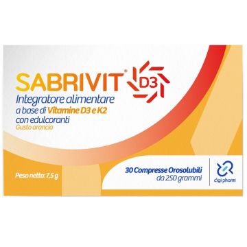 Sabrivit d3 30 compresse orosolubili gusto arancia