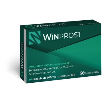 Winprost 30 capsule da 600 mg senza glutine