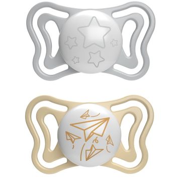 Chicco succhietto light lumi silicone 6-16m 2 pezzi